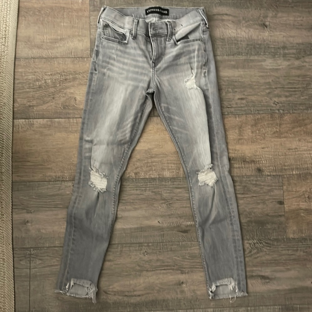 Denim jeans in grey
